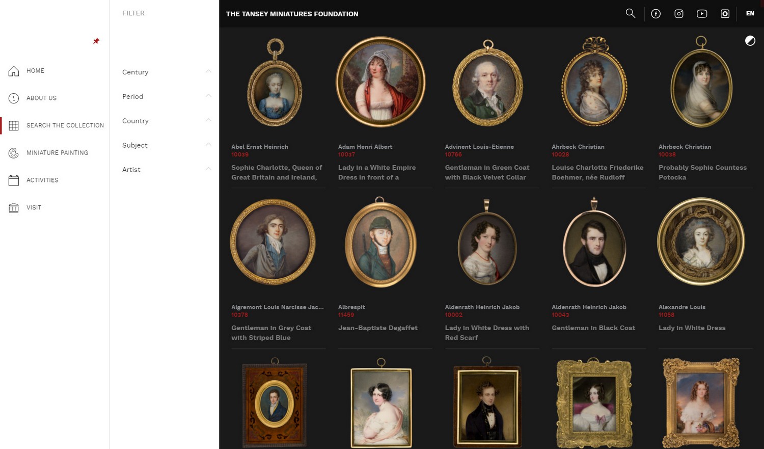 The Tansey Miniatures Foundation Website